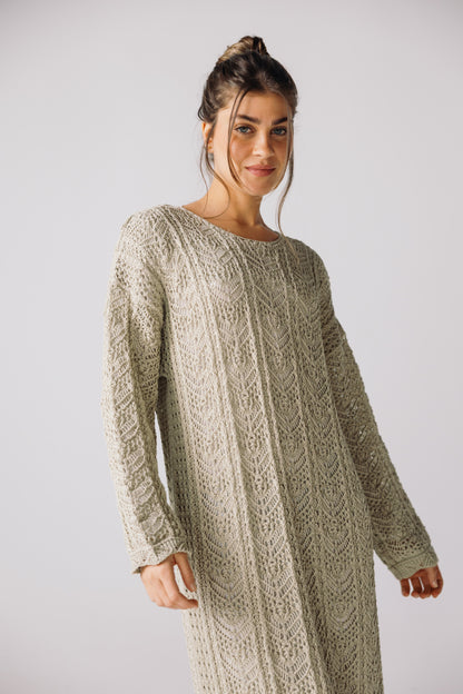Sea Soul Knit Dress - Basil