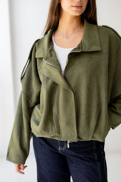 Velvet Storm Jacket - Olive