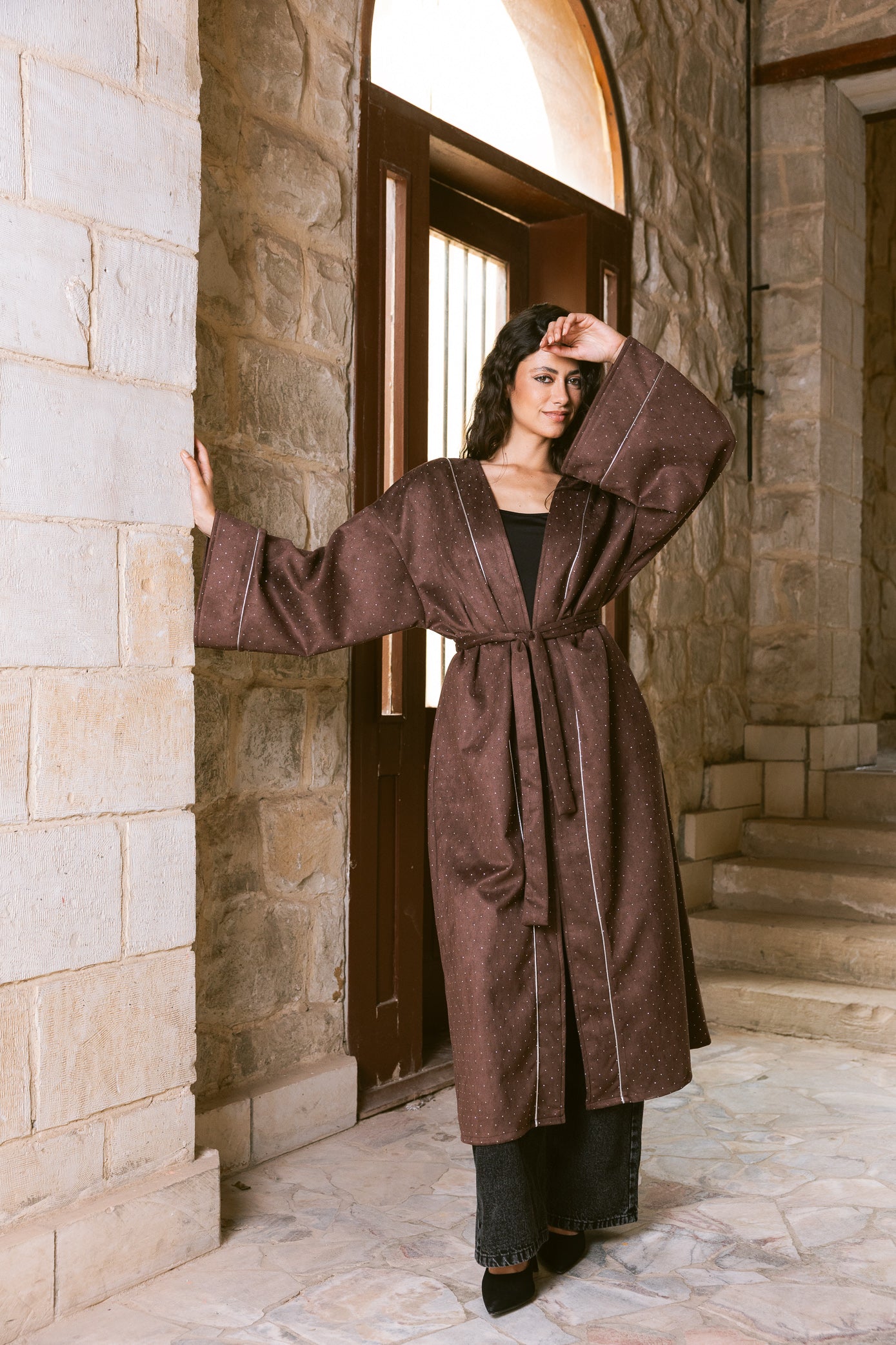 Sky Dust Kaftan - Chocolate