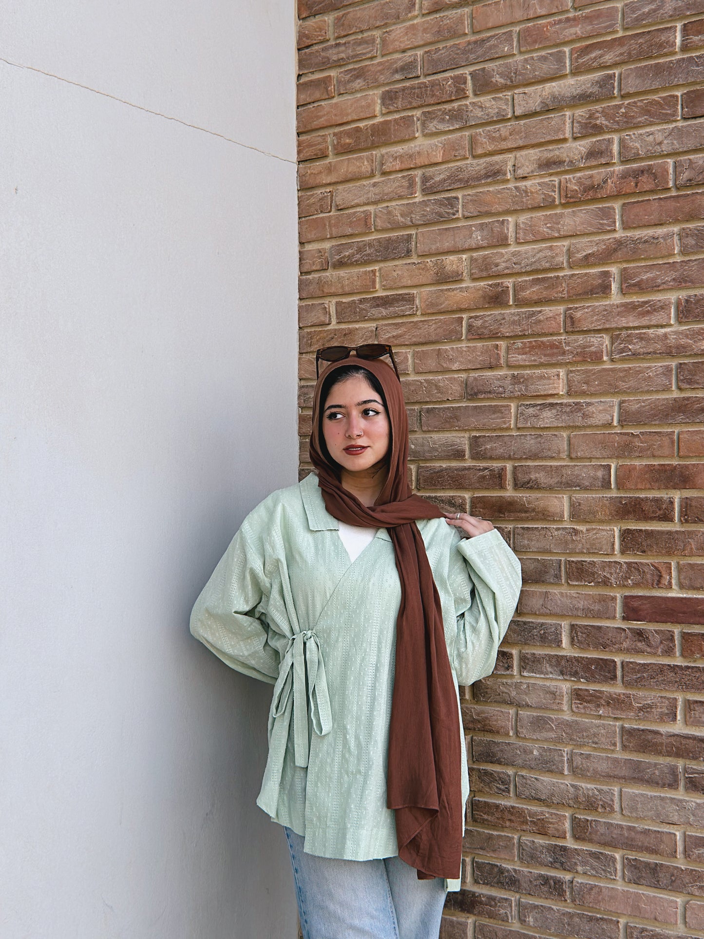 Let Me Breathe Wrap Kimono - Mint