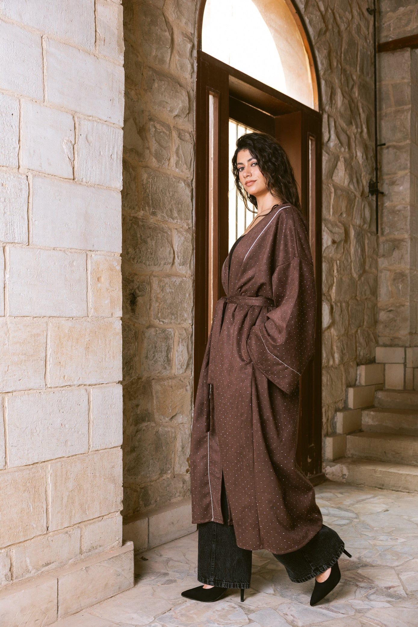 Sky Dust Kaftan - Chocolate