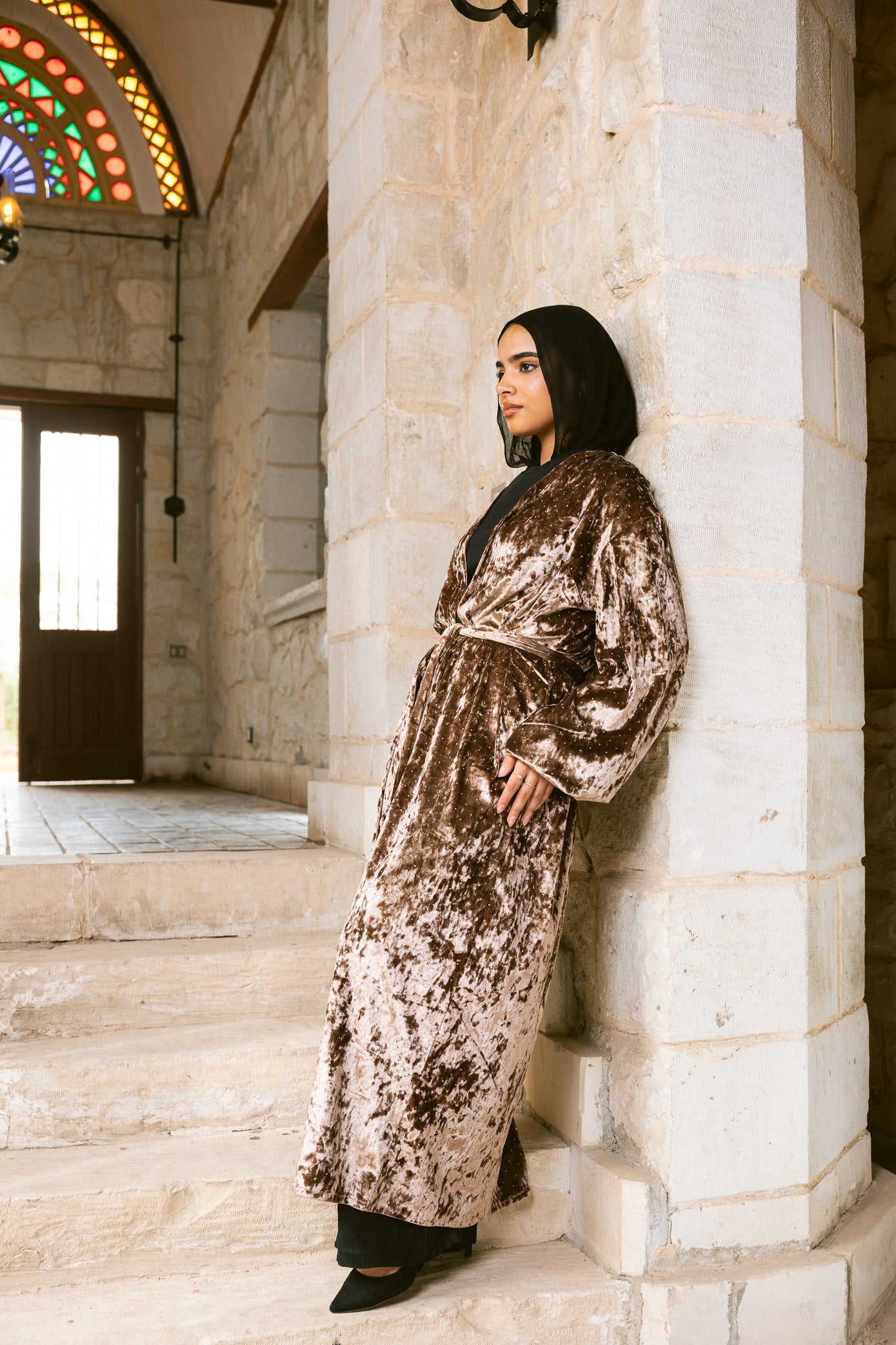 Moonfall Kimono - Soft Bronze