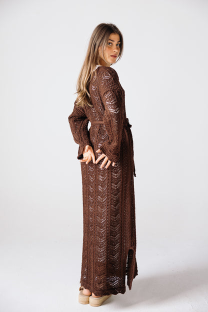 Sea Soul Knit Dress - Chocolate