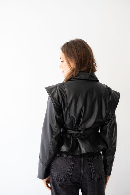 Bold As Love Leather Jacket - Black