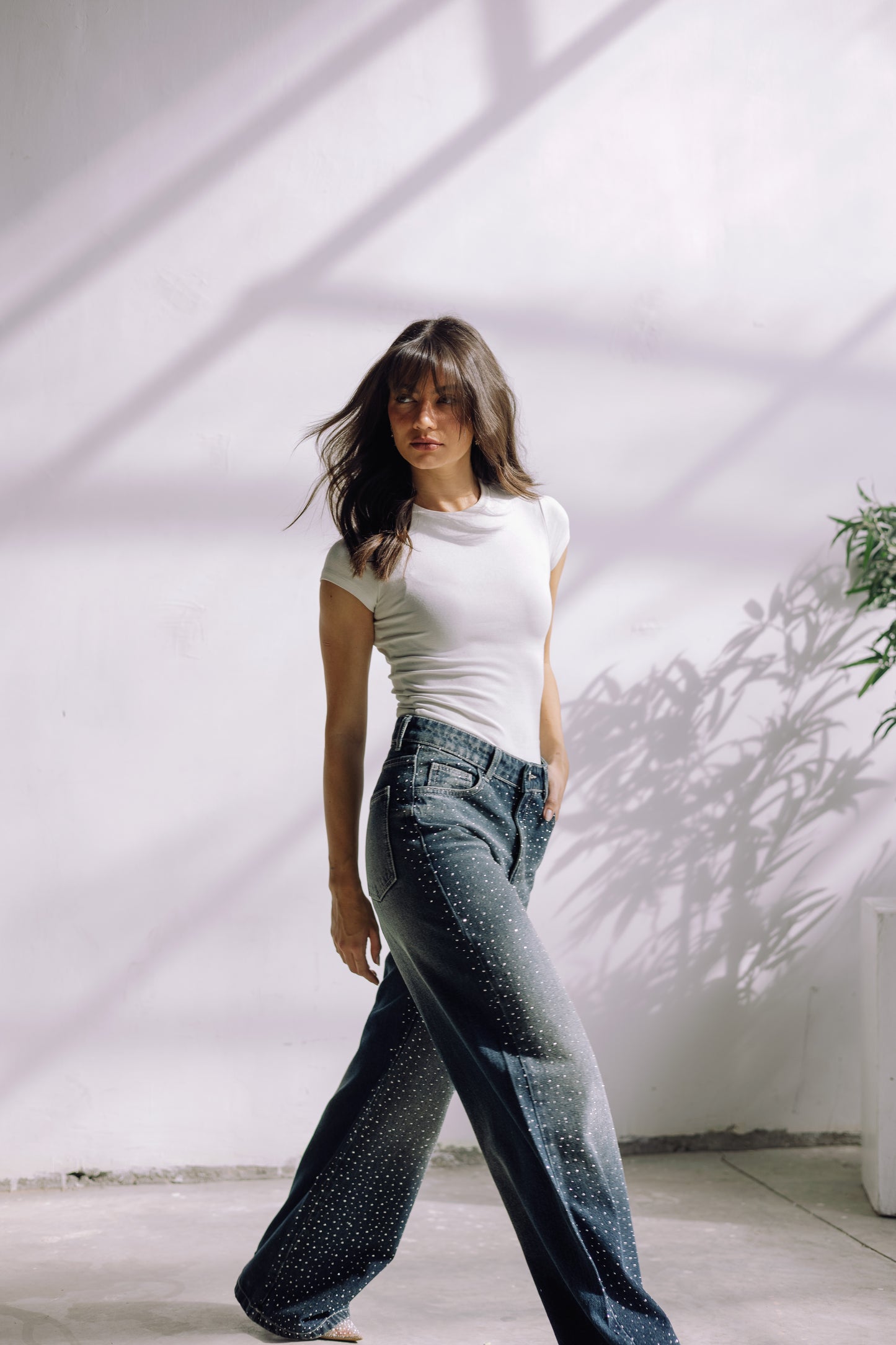 Midnight Spark Jeans - Smoky Blue