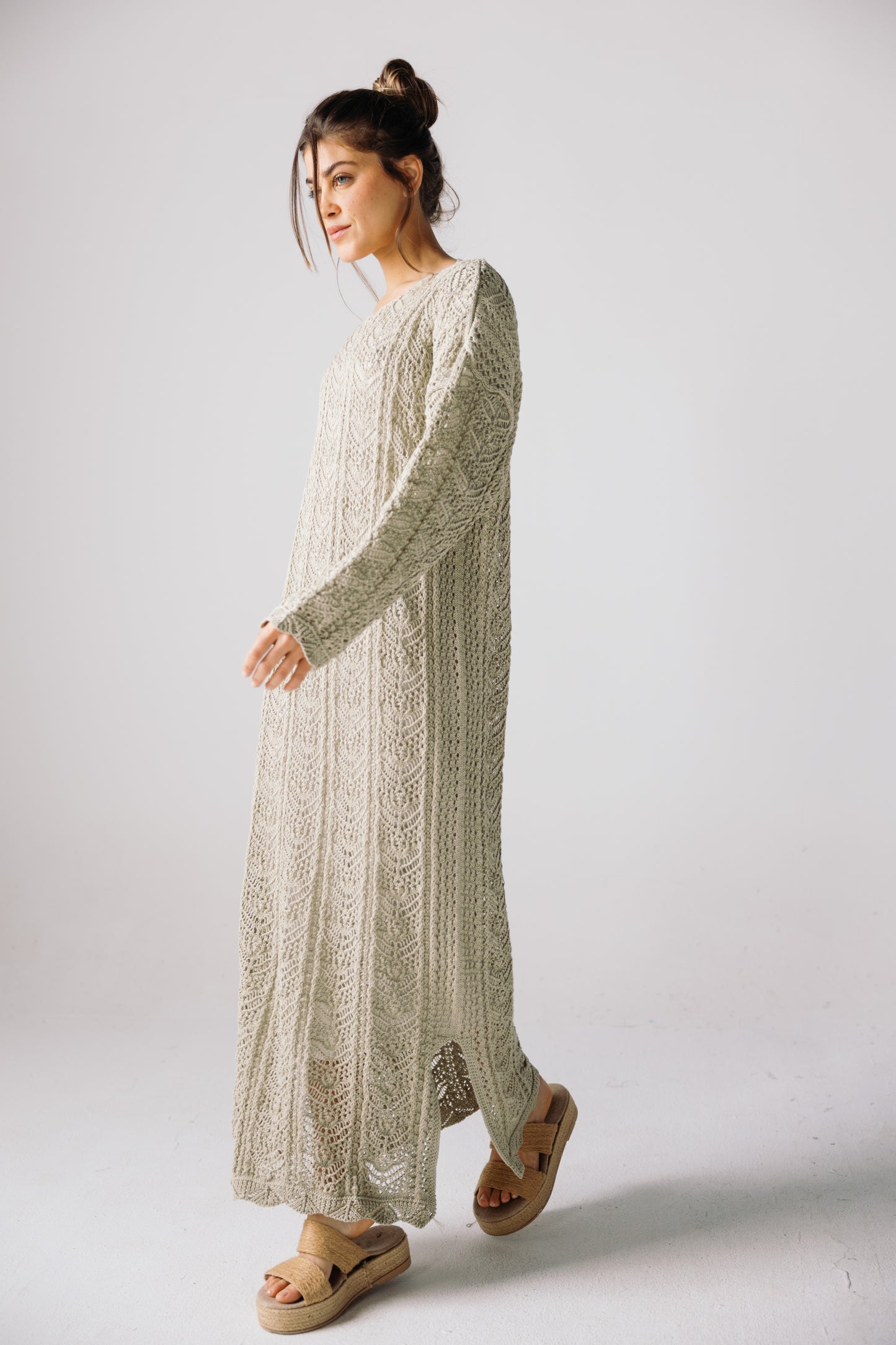 Sea Soul Knit Dress - Basil