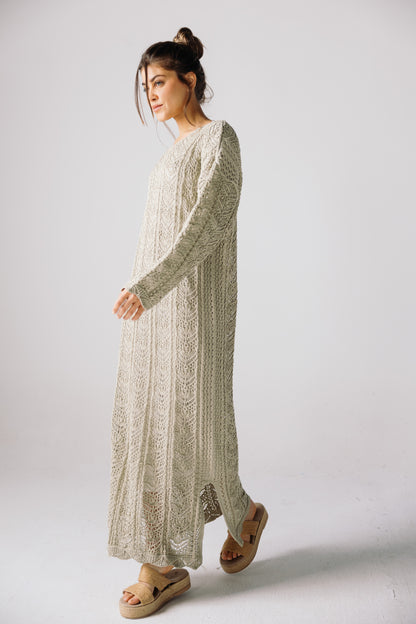 Sea Soul Knit Dress - Basil