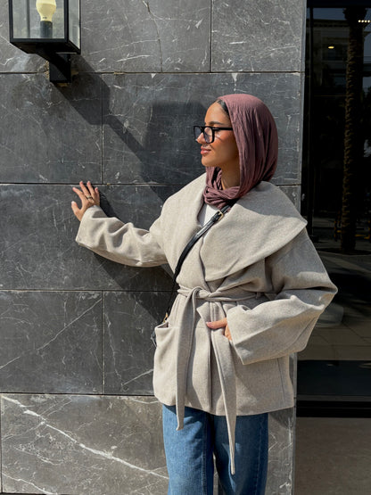 Winter Pearl Jacket - Dusty Beige