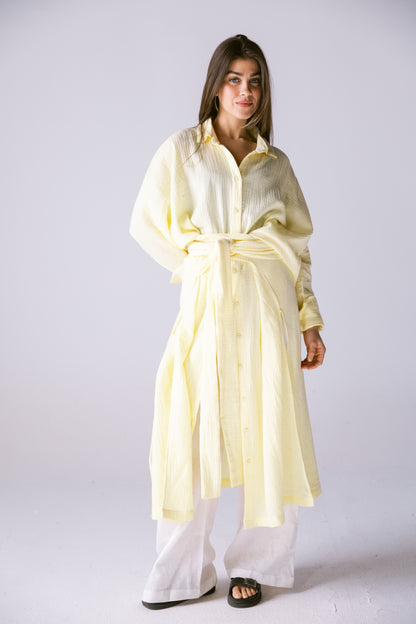 Off-Duty Shirt - Powder Yellow
