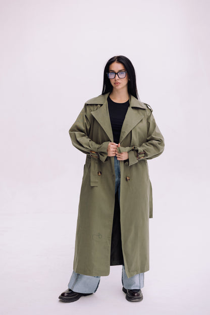 Trench Coat - Olive