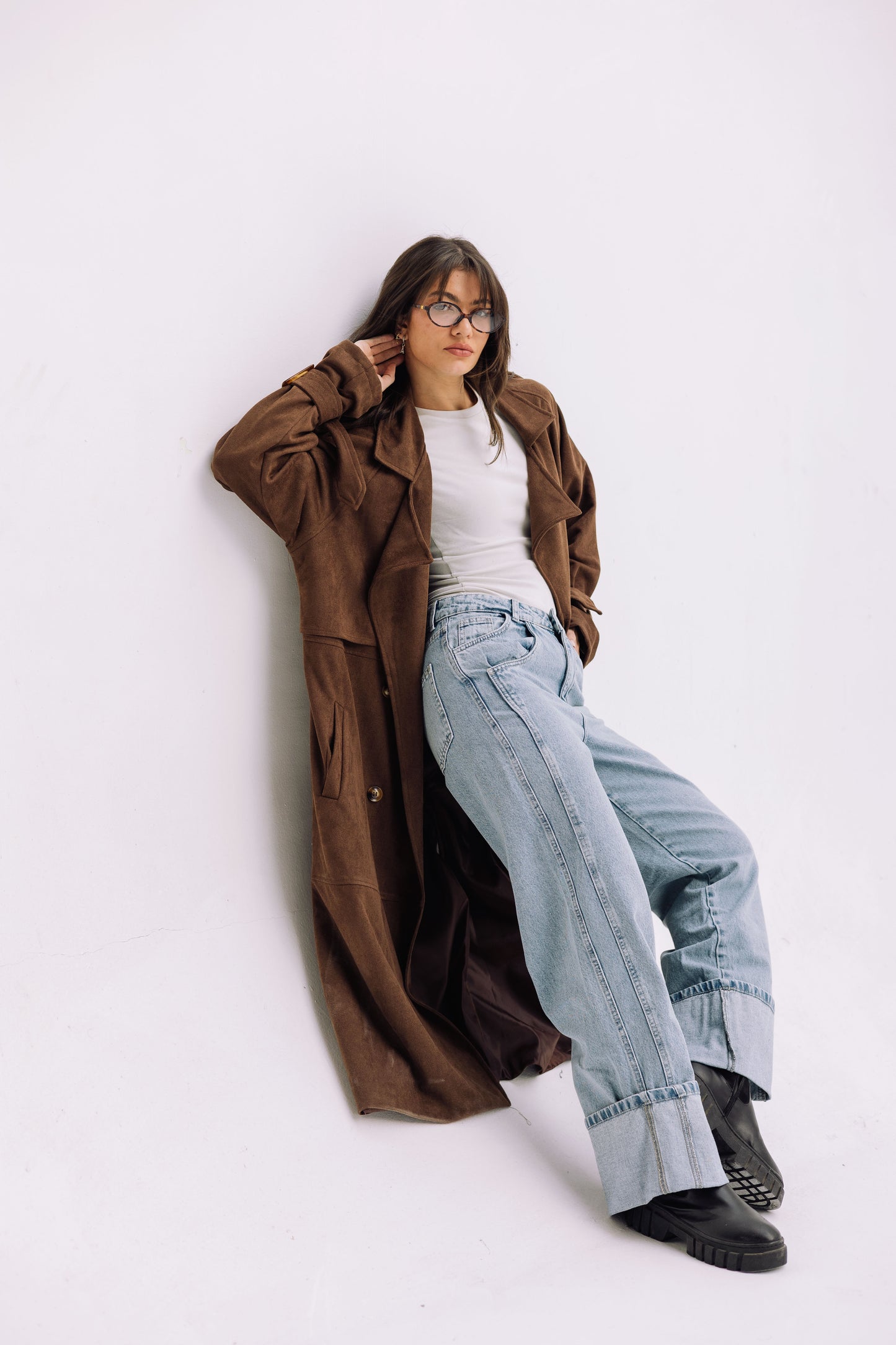 City Girl Trench Coat - Brown