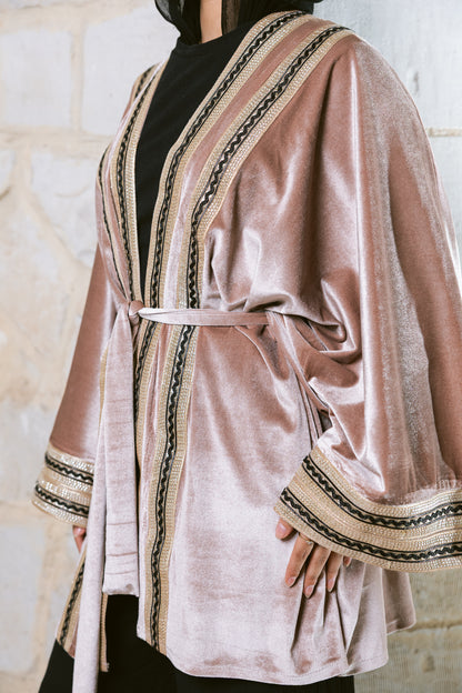 Qamar Kaftan - Dusty Blush