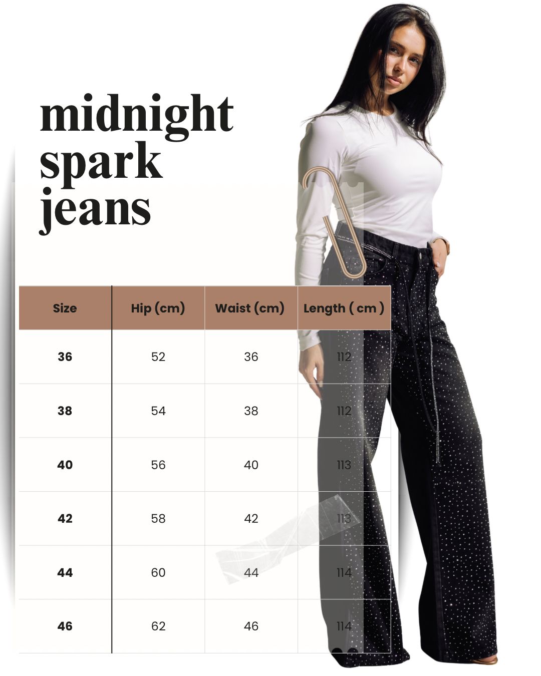 Midnight Spark Jeans - Noir Black