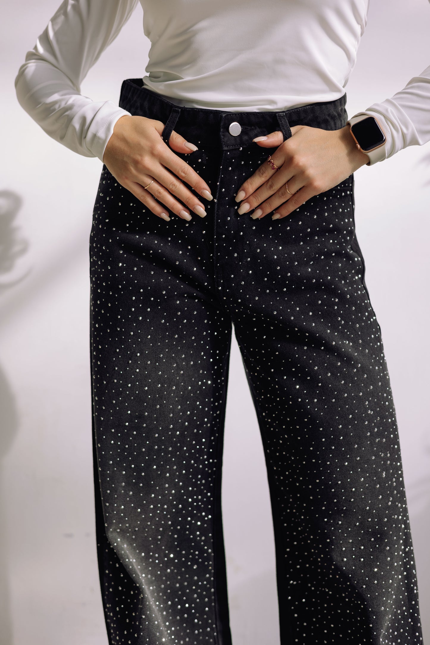 Midnight Spark Jeans - Noir Black