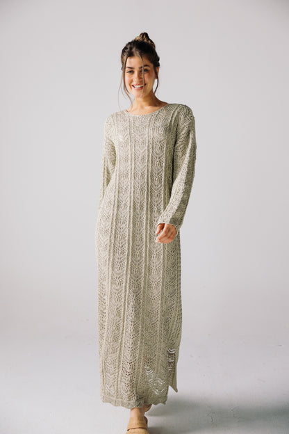 Sea Soul Knit Dress - Basil