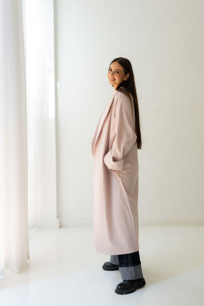 All Eyes Here Coat - Soft Pink