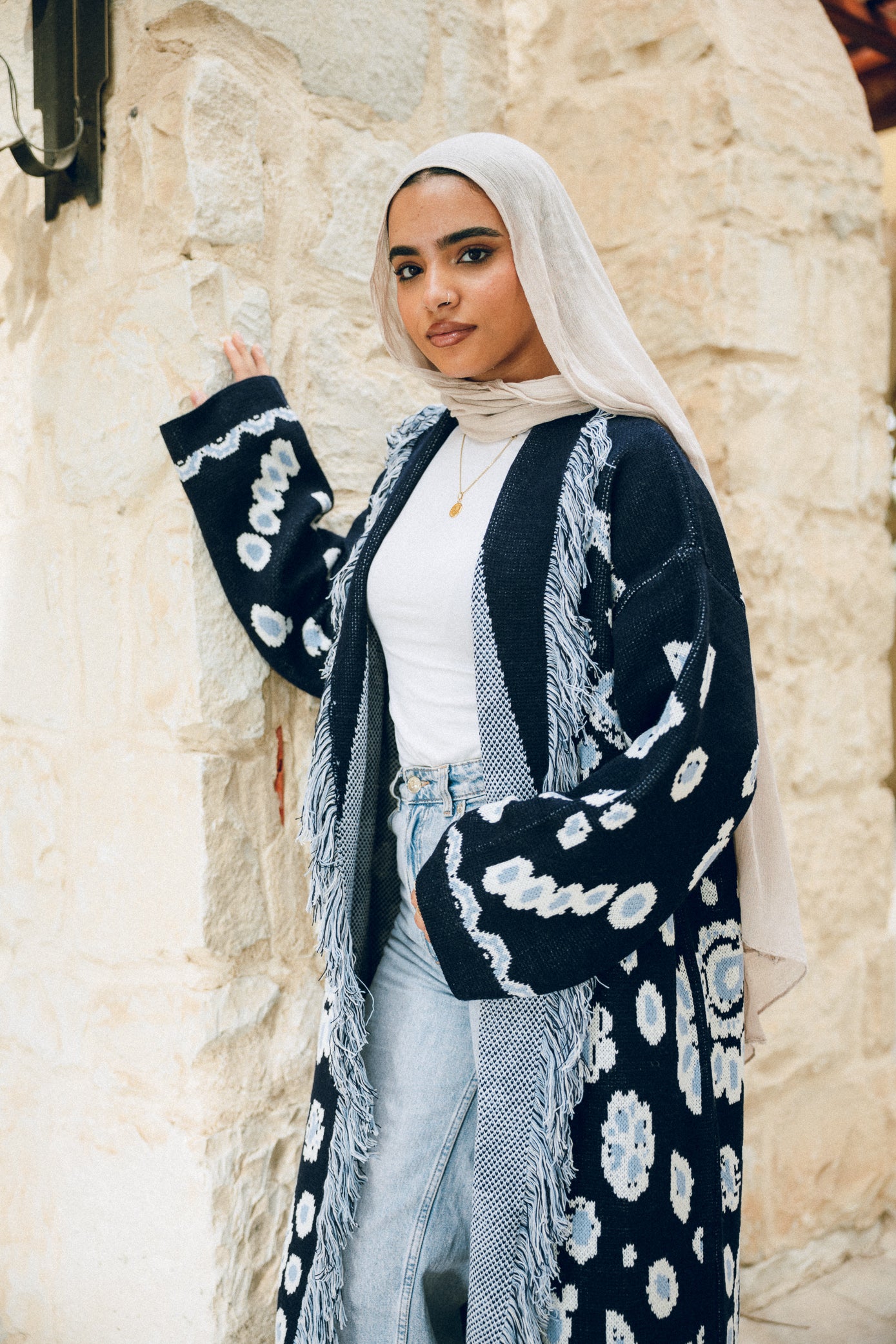 Rihla Cardigan - Navy