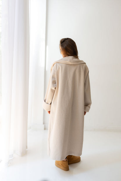 All Eyes Here Coat - Cream