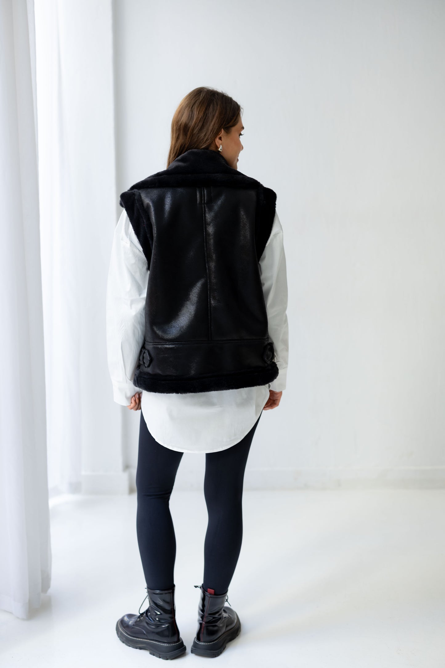 Winter Armor Leatherxfur Vest