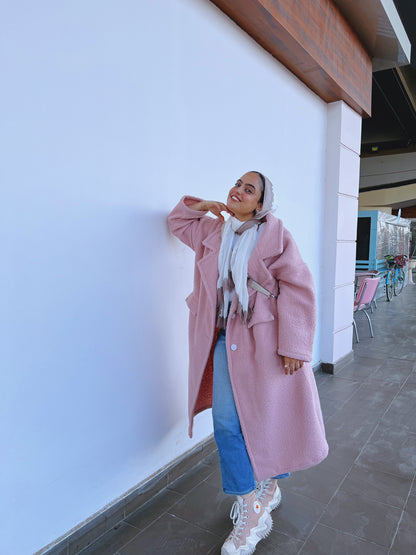 Teddy Coat - Pink