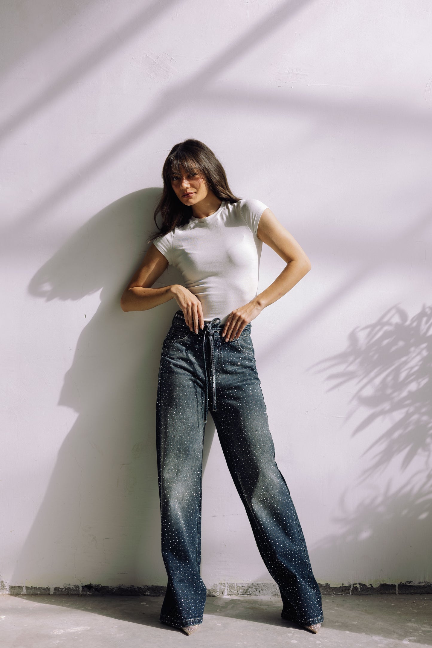 Midnight Spark Jeans - Smoky Blue