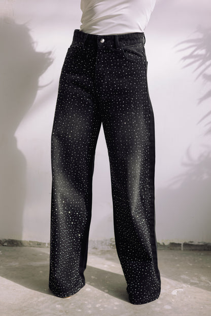 Midnight Spark Jeans - Noir Black
