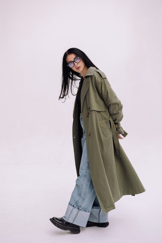 Trench Coat - Olive
