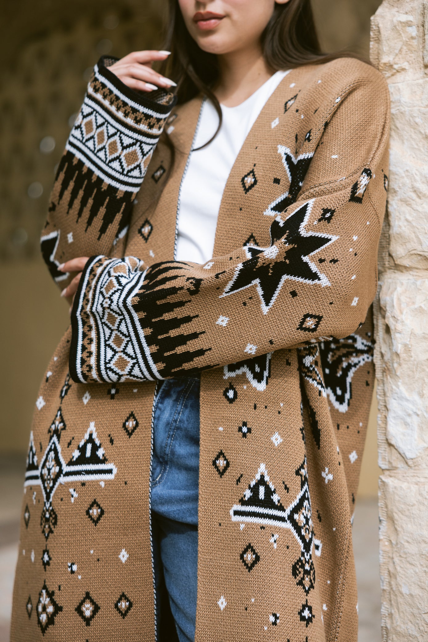 Nojom Cardigan - Sand