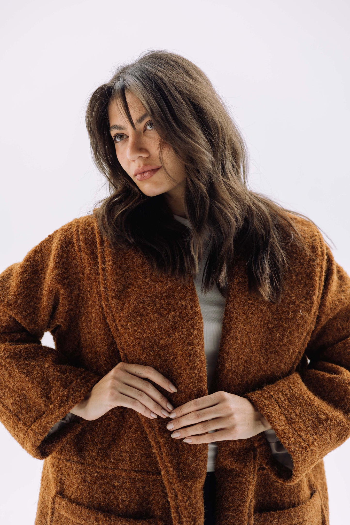 Signature Cozy Coat - Caramel Brown