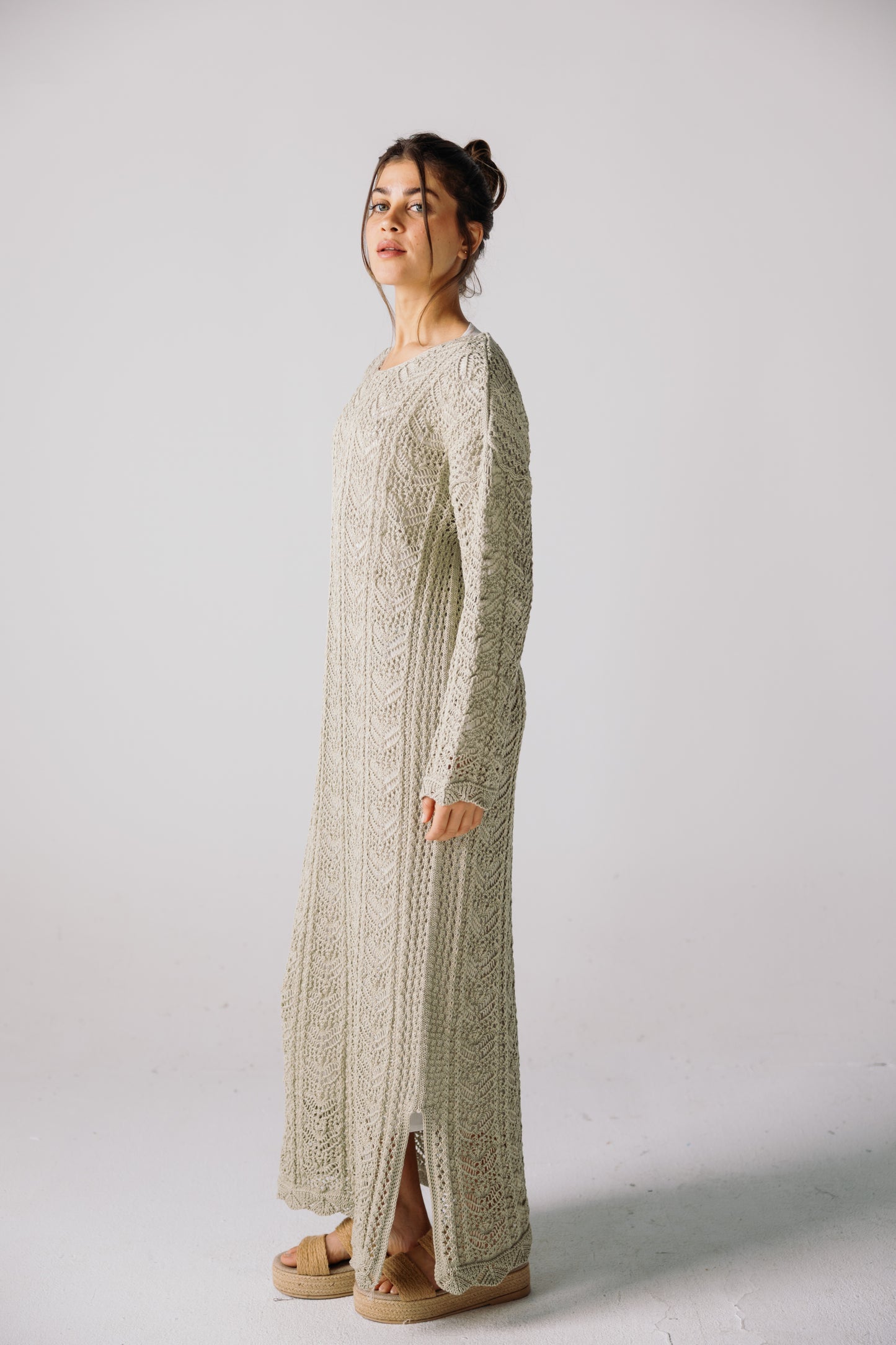 Sea Soul Knit Dress - Basil