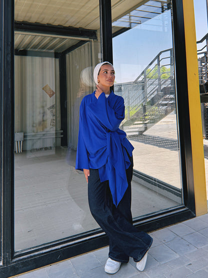 Softly Wrap Kimono - Royal Blue