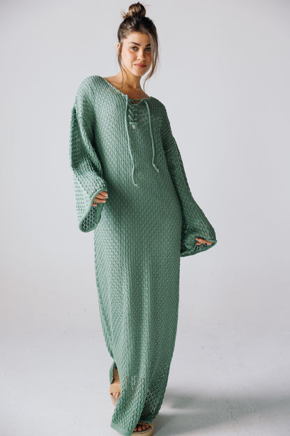 Earthy Knit Dress - Olive