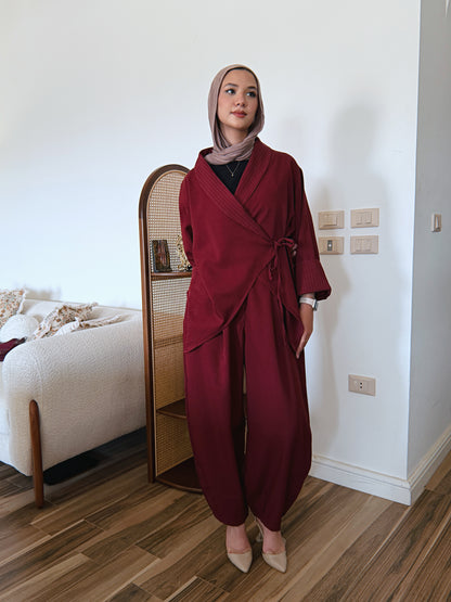 Rema Set - Burgundy