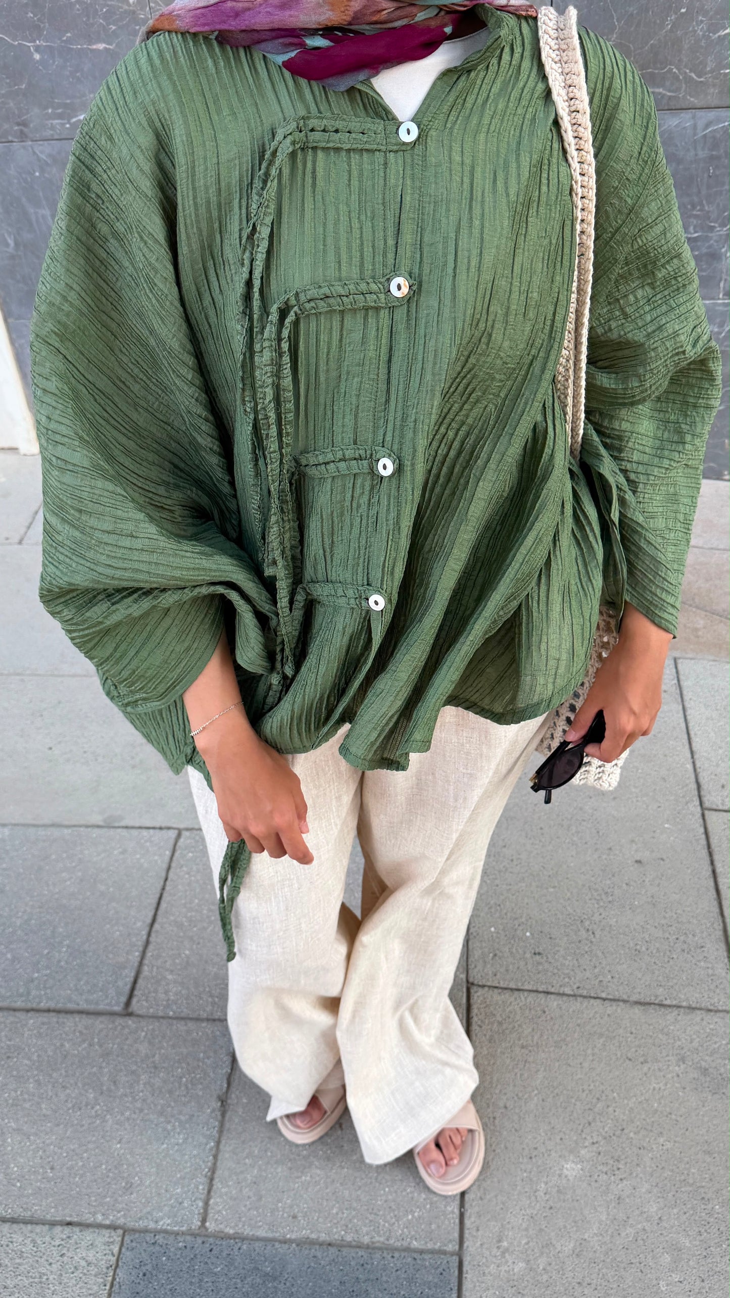 Rahaf Top - Olive
