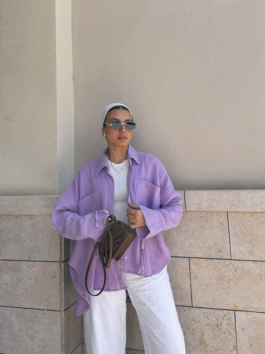 Blooming Shirt - Lilac