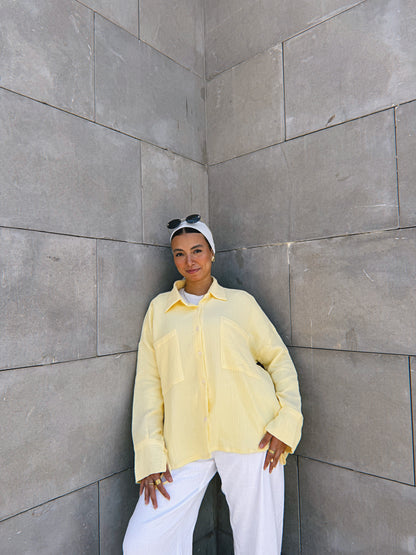 Blooming Shirt - Powder Yellow