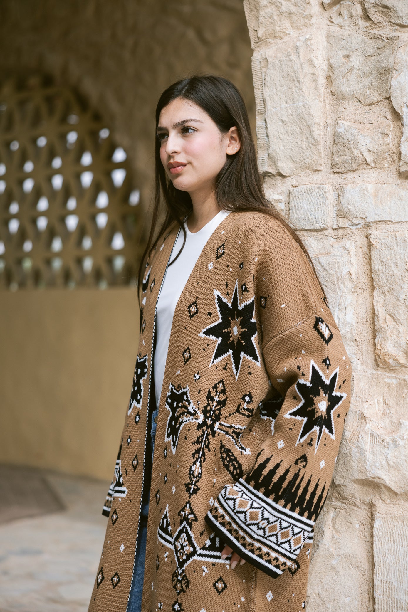 Nojom Cardigan - Sand