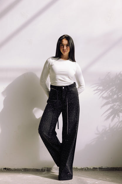 Midnight Spark Jeans - Noir Black