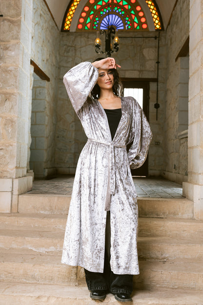 Moonfall Kimono - Silver