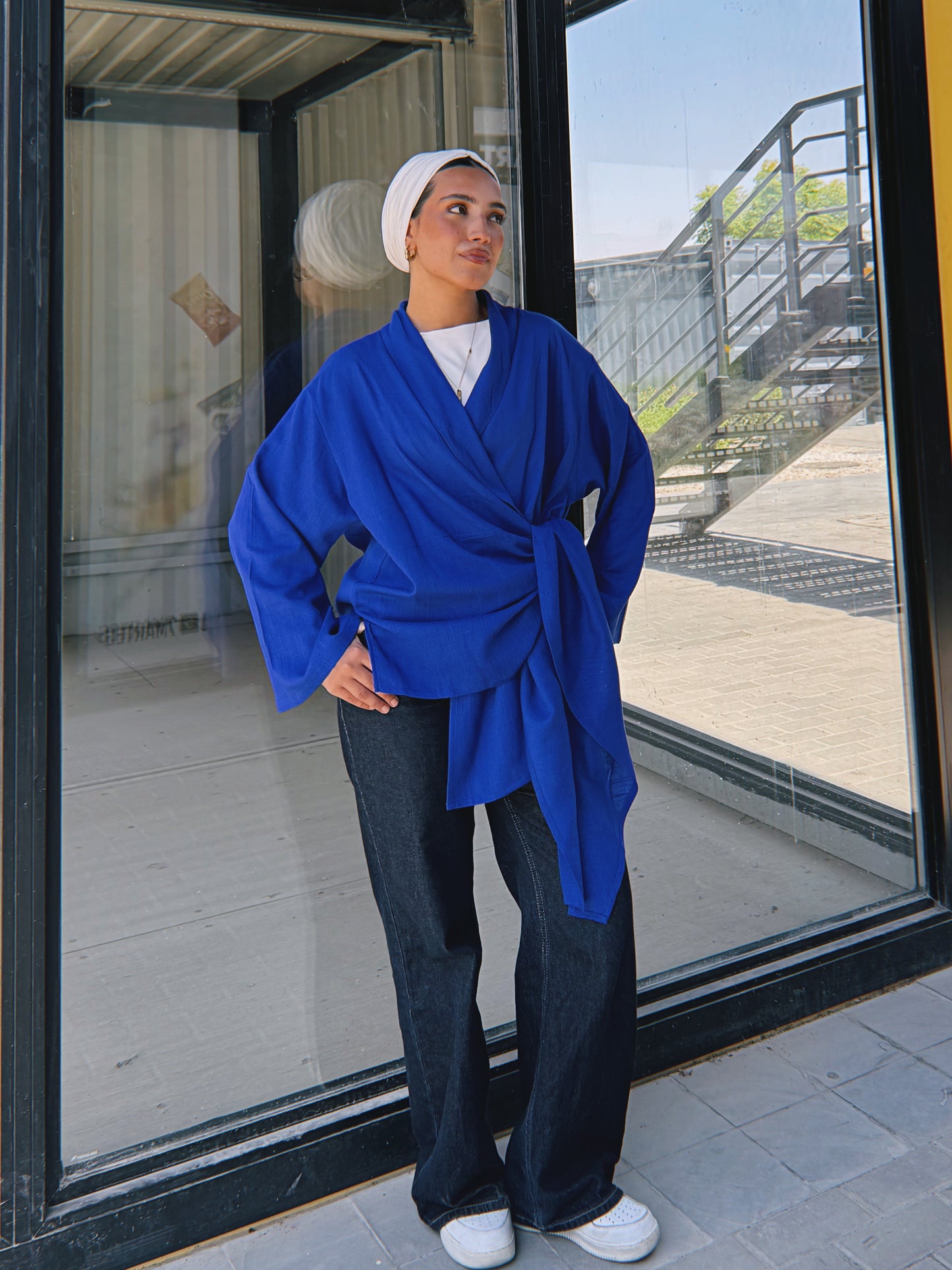 Softly Wrap Kimono - Royal Blue