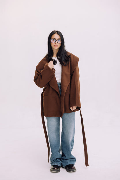 Winter Pearl Jacket - Brown