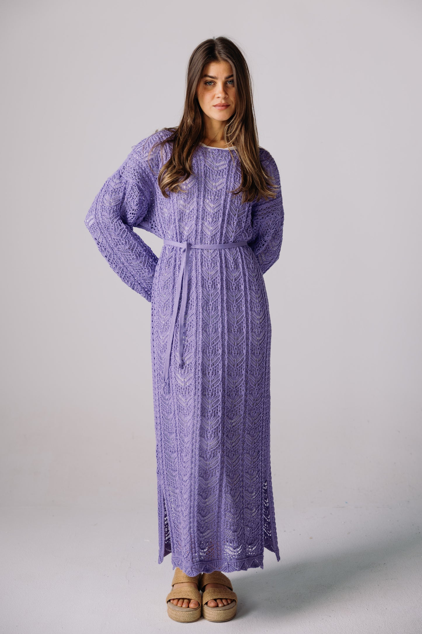 Sea Soul Knit Dress - Lilac