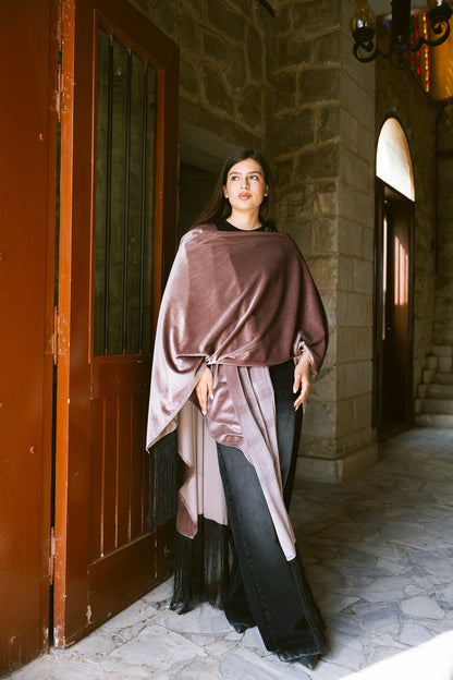 Fringe Edit Kaftan - Dusty Rose