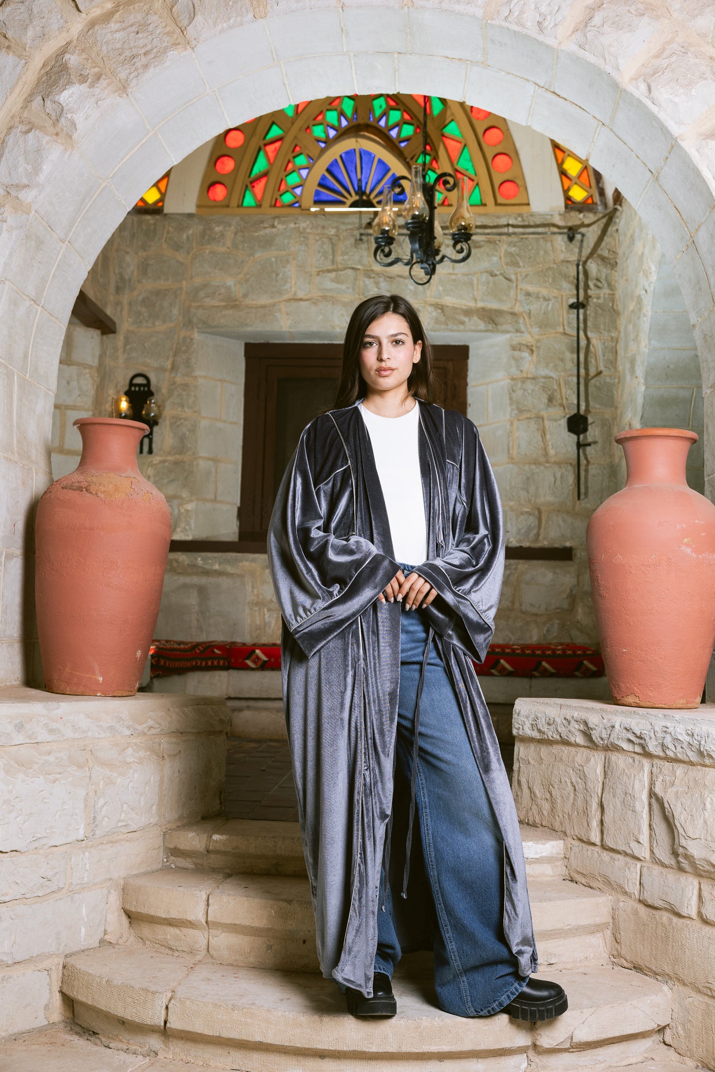 Winter Whisper Kaftan - Grey