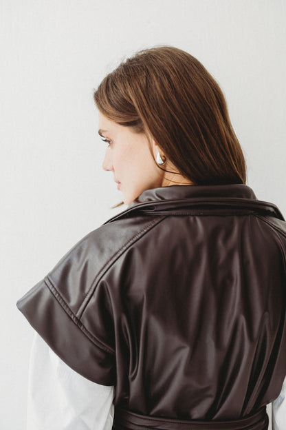 Statement Vest - Brown