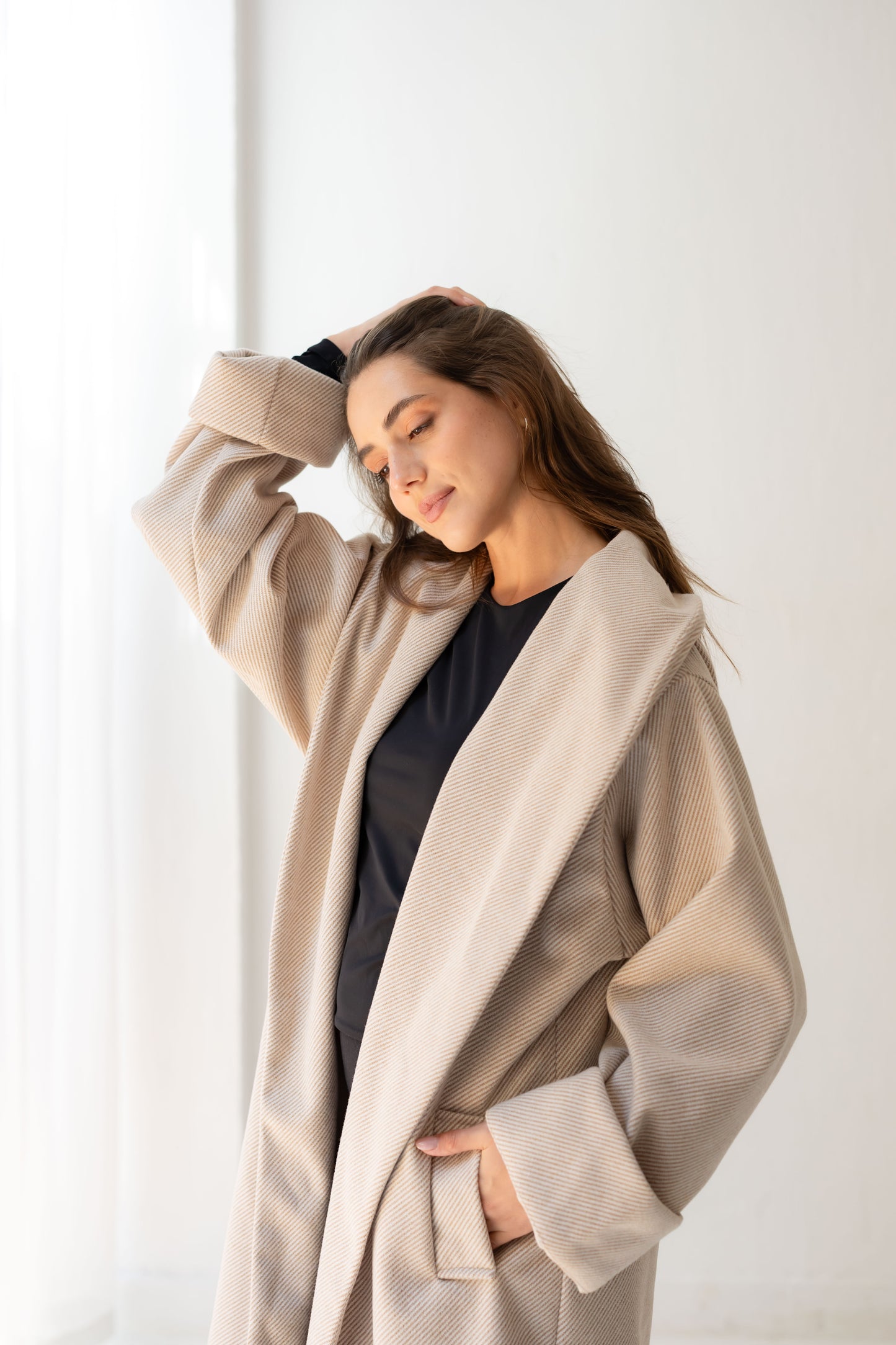 All Eyes Here Coat - Cream