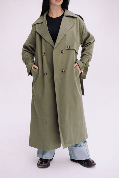 Trench Coat - Olive