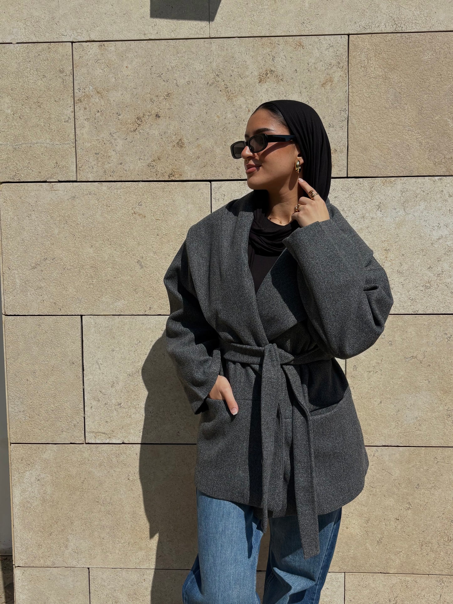 Winter Pearl Jacket - Dusty Grey