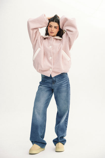 Nonchalant Jacket - Powder Pink