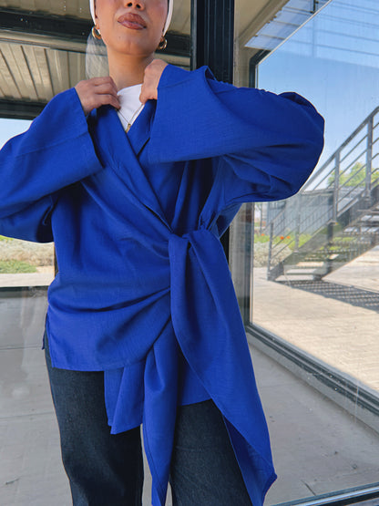 Softly Wrap Kimono - Royal Blue
